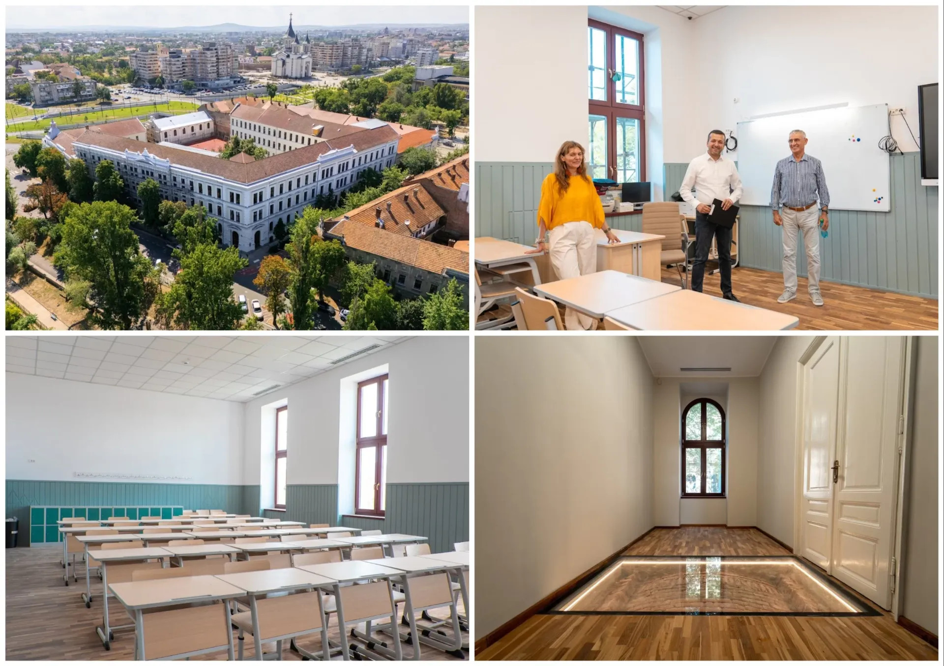 Colegiul Național "Emanuil Gojdu" prinde un aer nou. Lucrările de modernizare au ajuns în faza finală